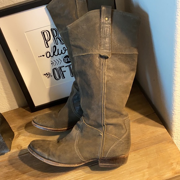 Vintage Leather Boots Size 39 / 8 - Picture 9 of 12